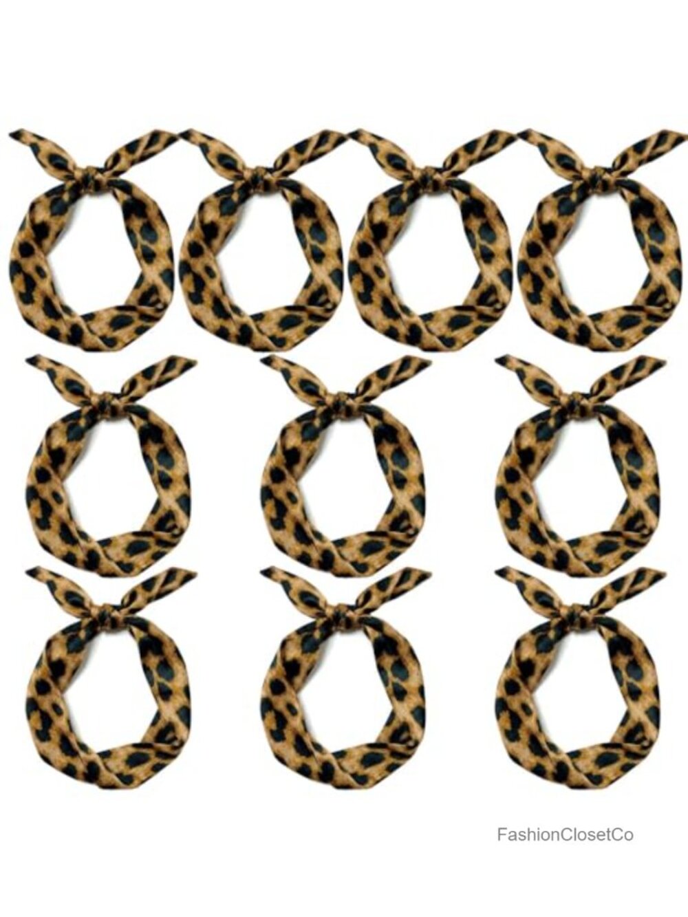 10 Pack Satin Skinny Scarves Long Thin Tie Neck Ribbon Choker for Women